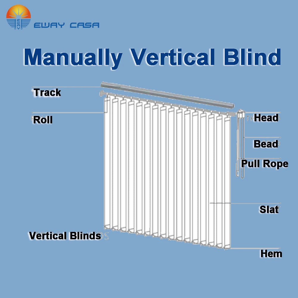 Vertical Window Blinds manual control components