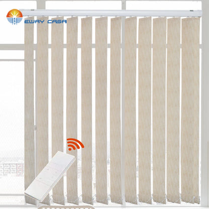 Vertical Window Blinds, motorized track remote