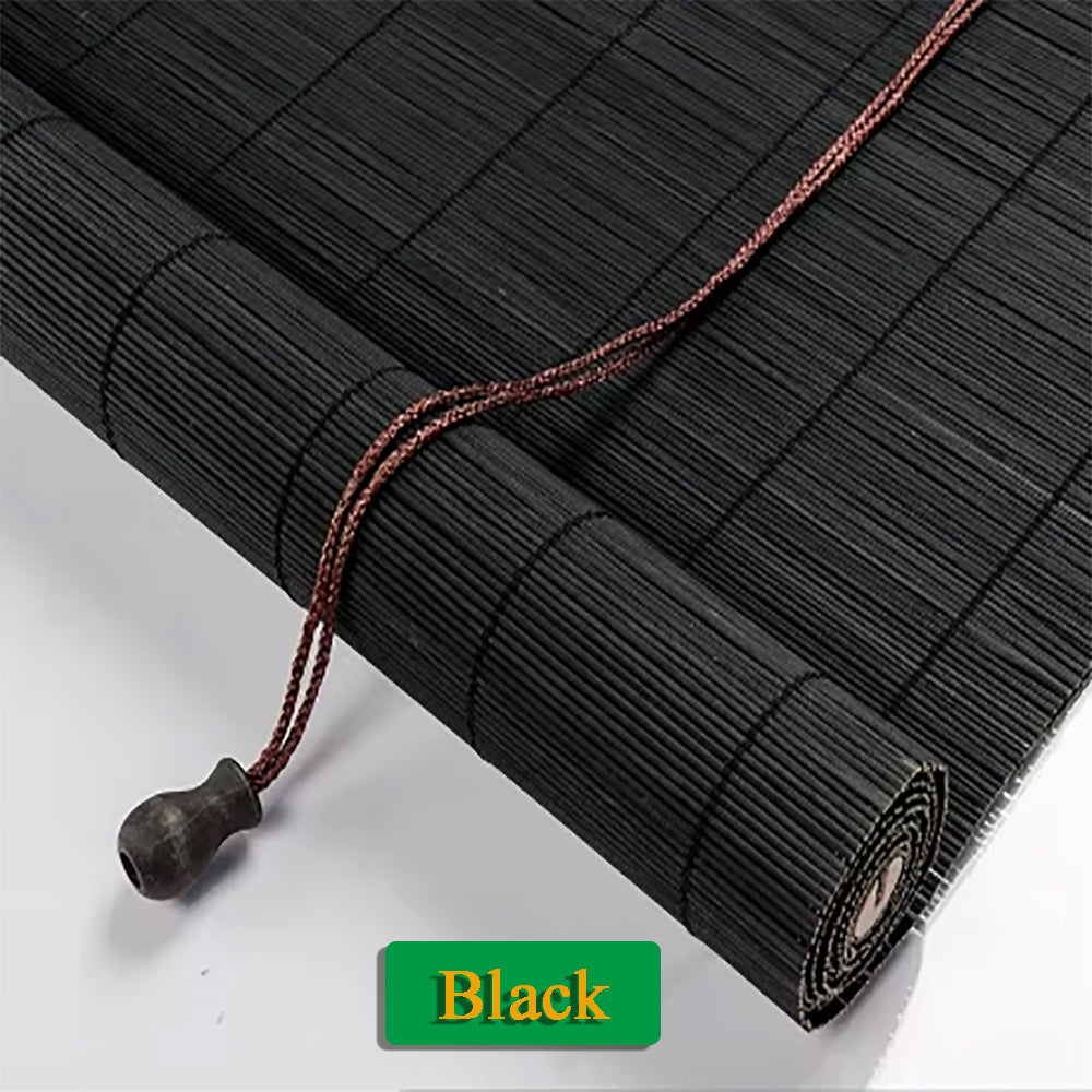 bamboo shade light filtering black 2.5mm