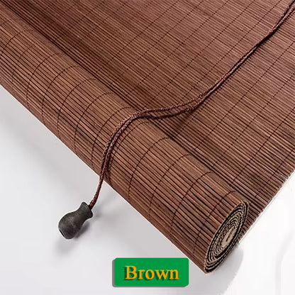 bamboo shade light filtering brown 2.5mm