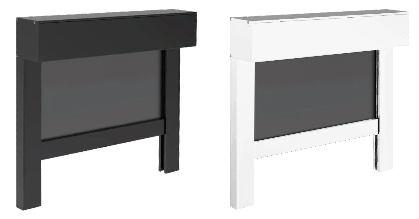 ziptrack blinds frames white grey