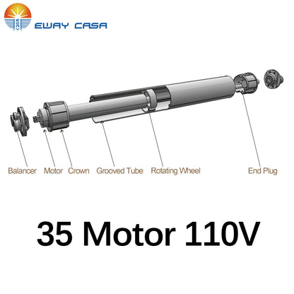 35mm tubular motor AC110V