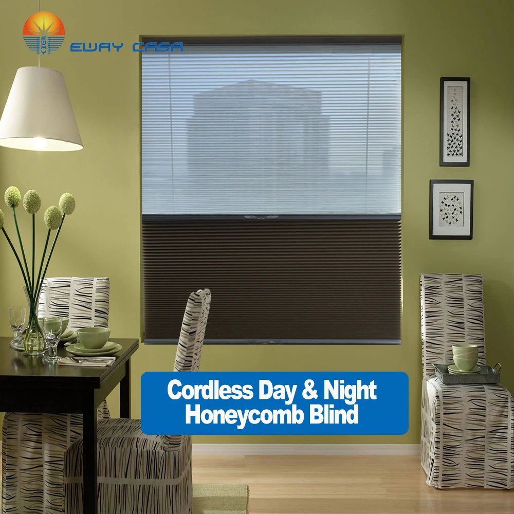 cordless day-night cellular shades