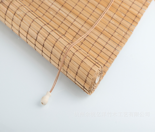 double layer bamboo blind natural color 