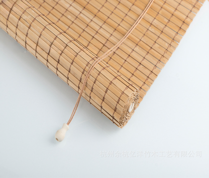 double layer bamboo blind natural color 