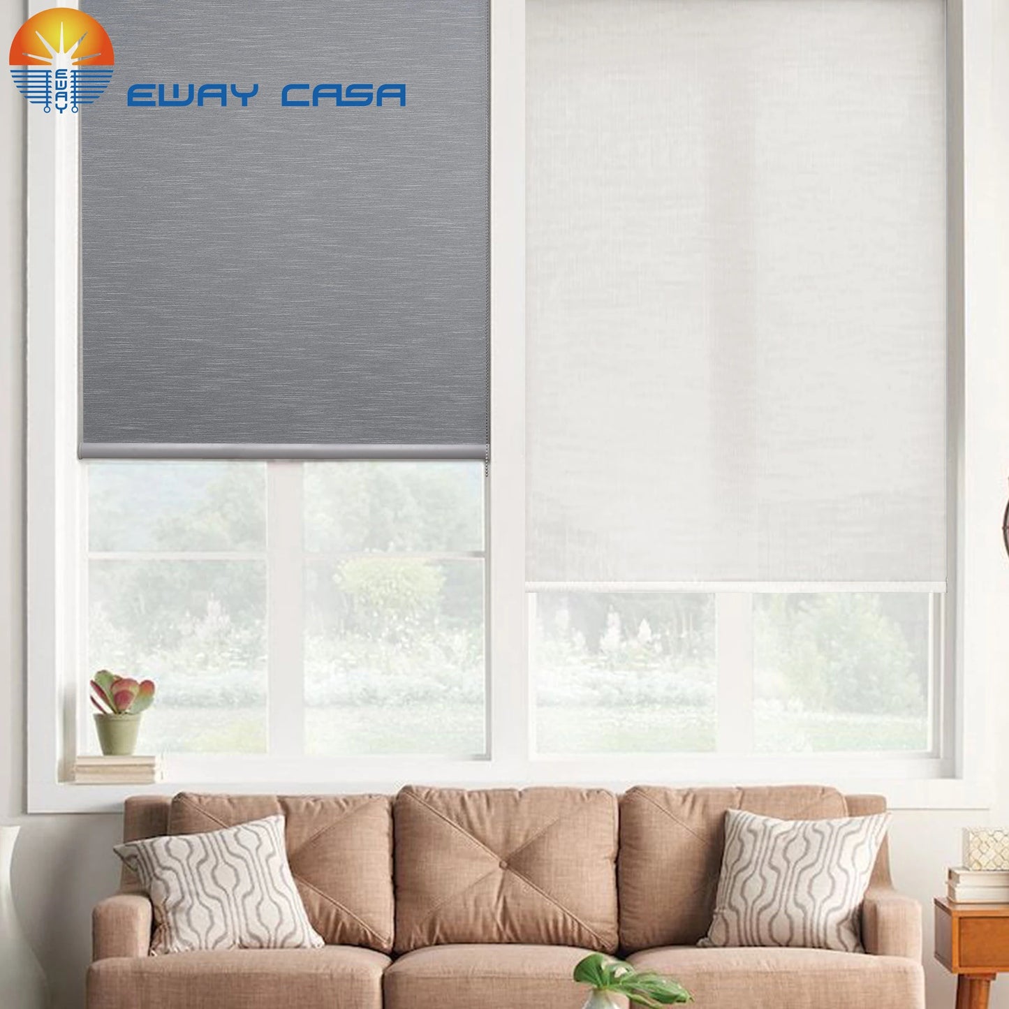 dual-layer roller shades daylight blackout effects