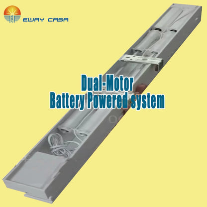 dual motorized day night shade track