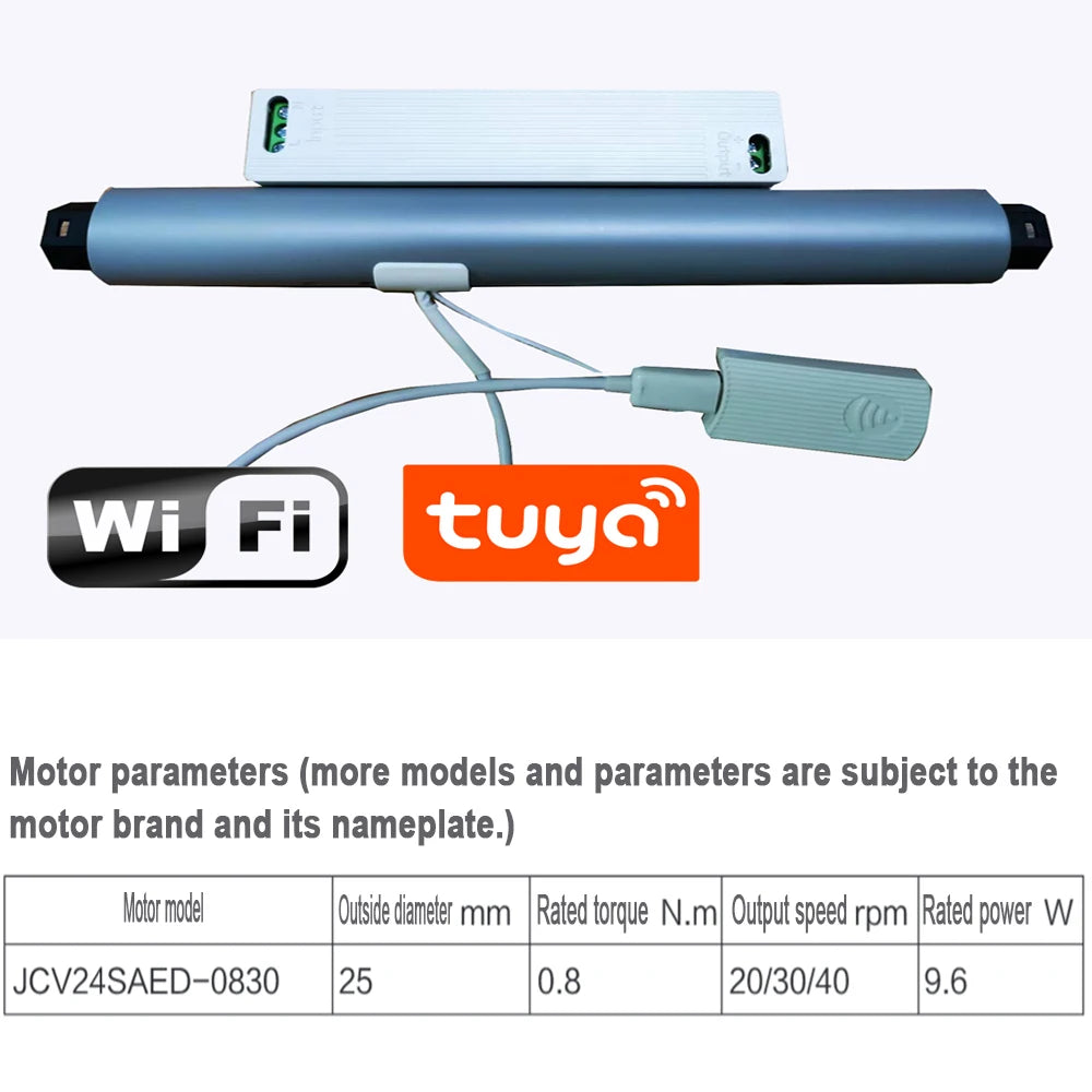 motorized roman curtain wifi motor parameter