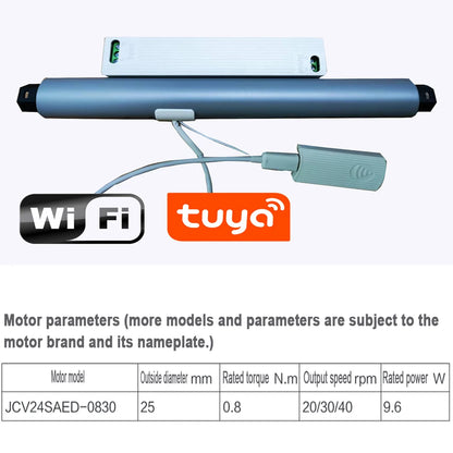 motorized roman curtain wifi motor parameter