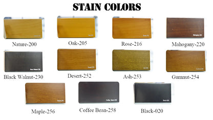 indoor shutters wood stain colors