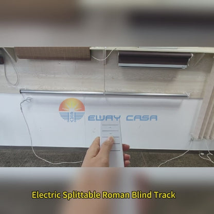 EWAY CASA Electric Splittable Track for a Roman Blind with 50mm Tube Super Long Rail DIY Roman Shade Smart Blinds CM_CMR_35mm