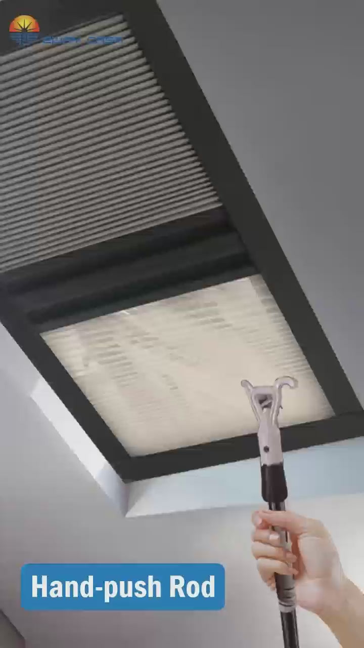 Video of Skylight_Blinds_Mosquito_Nets_Double_Cellular_Blackout_Blinds_Honeycomb_Sunshade_Cellular_Shades_Ventilation Installation Tutorial