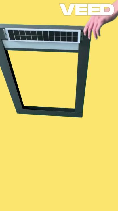All-in-One Solar Motorized Skylight Shades | Smart WiFi Control for Roof Windows Electric Blackout Wire-Free HCB-QF-SKB