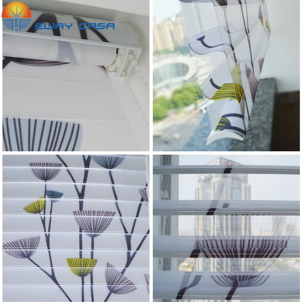 EWAY CASA Custom Photo Zebra Blind Wifi Curtain Printed Blinds Tulle Shangri-la Blinds Electric Roller Blinds Day Night MSB_PX