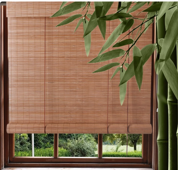 Electric Bamboo Shades for Window Smart Bamboo Blinds For Patio bamboo Curtains No. MBB_CY