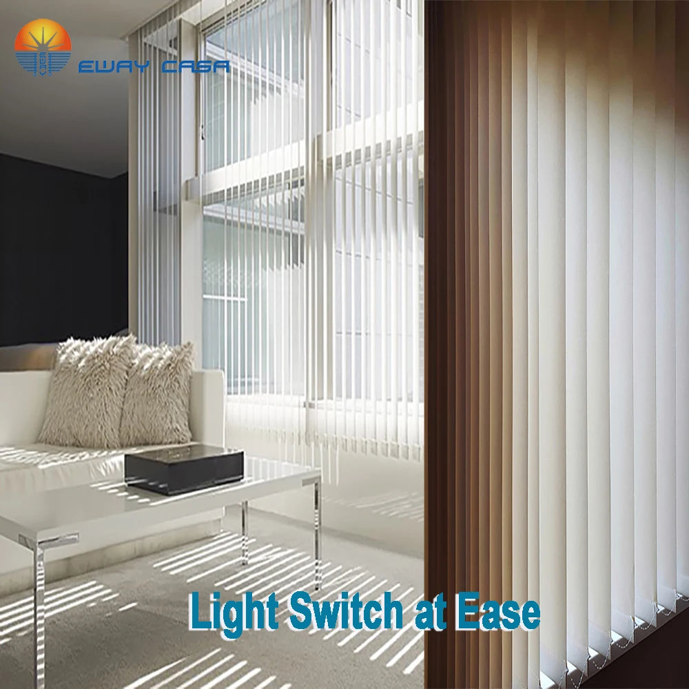 Vertical Window Blinds light switch