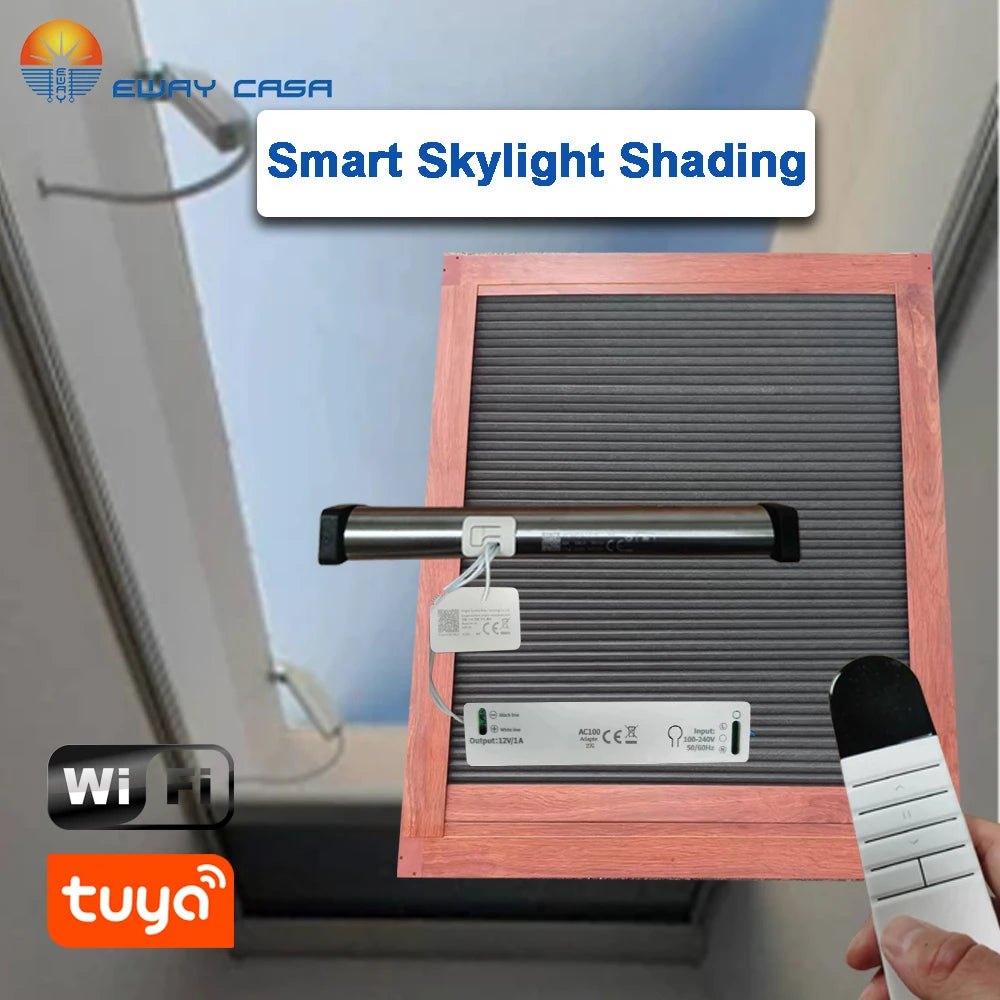 skylight cellular shades tuya motor system