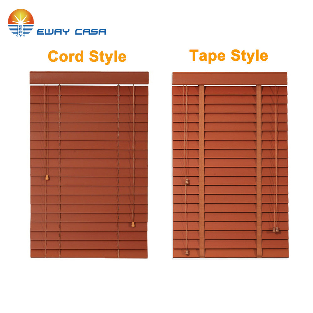 wooden blinds two styles