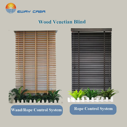 wooden blinds two control ways